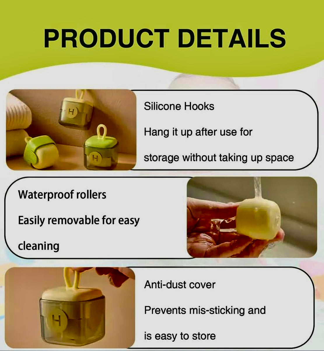 CleanyCube™ Mini Lint Roller